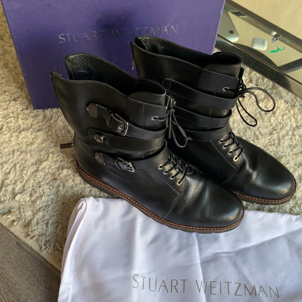 Black Urbanite Stuart Weitzman boots
